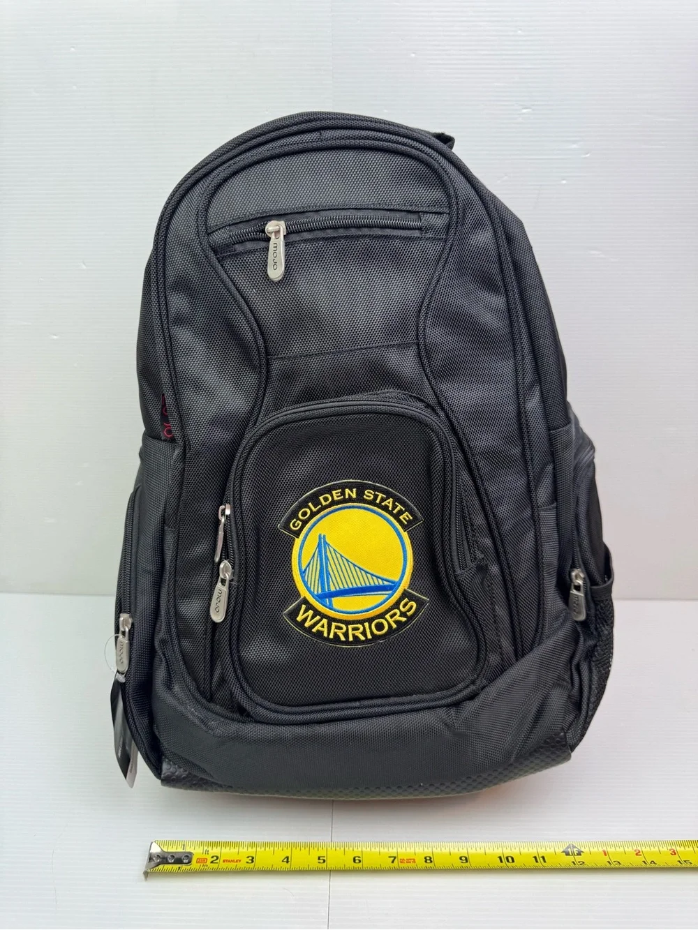 NWT Mojo Golden State Warriors 19” Premium Backpack L704 Black NBA Tech Outdoors